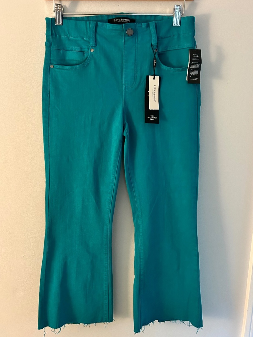 Liverpool Lake Blue Gia Glider Crop Jeans 4/27
